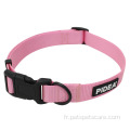 Pet Dog Collar Metal Anneau pour le col en nylon